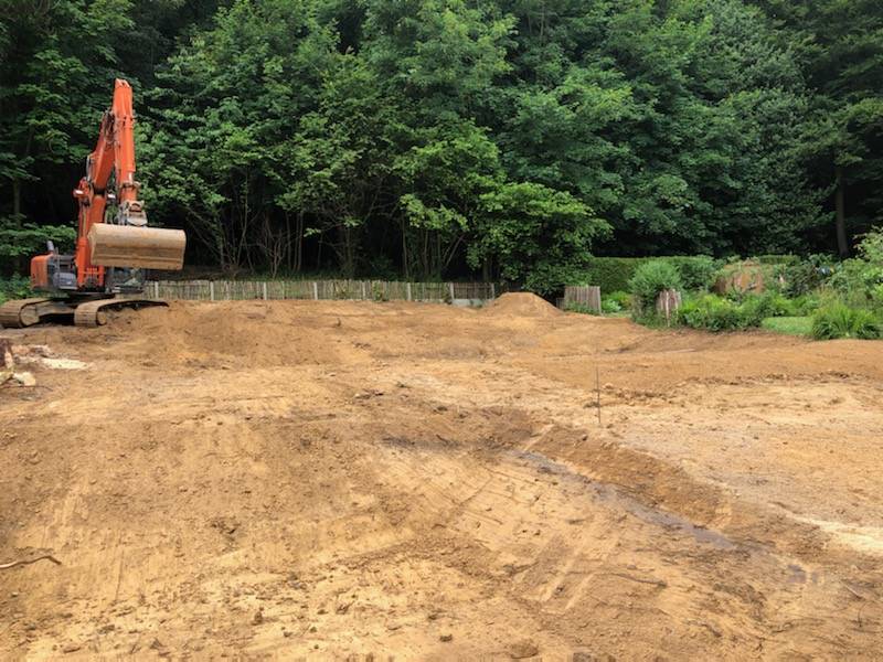 Entreprise pour le terrassement d'un jardin à Yport proche de Fécamp 76